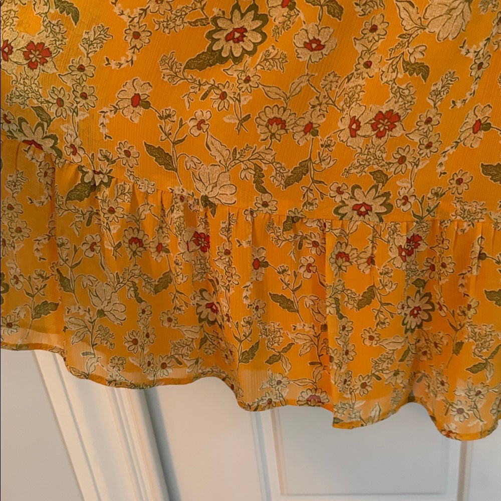 Jessica Simpson Floral Ruffle Sundress - Yellow - Picture 3 of 10